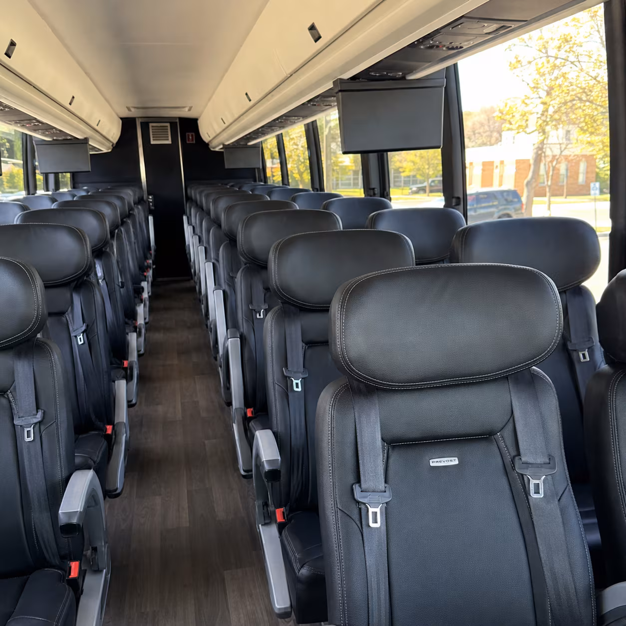 wellington charter bus rental inside